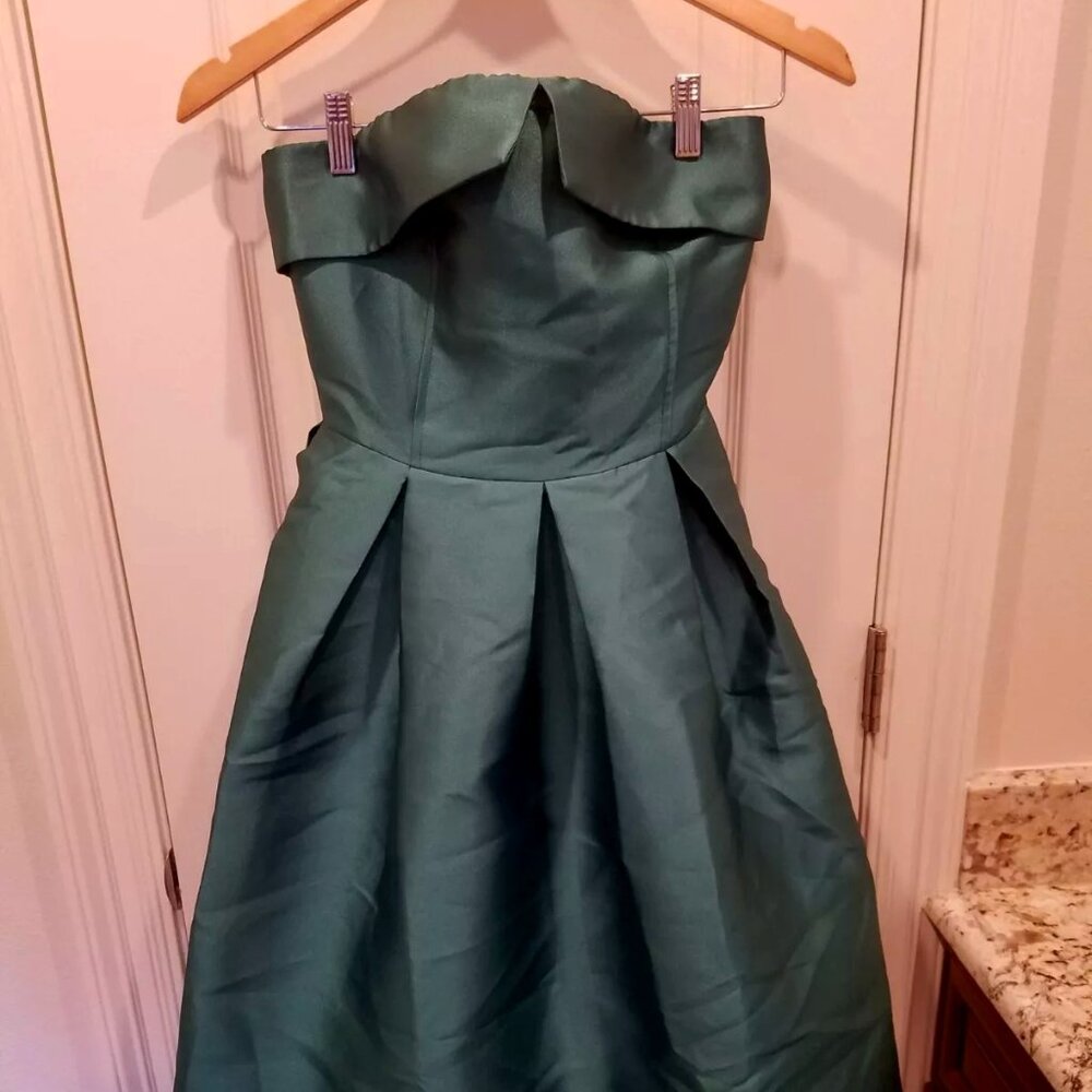 Emerald Green Strapless Dress Size Small